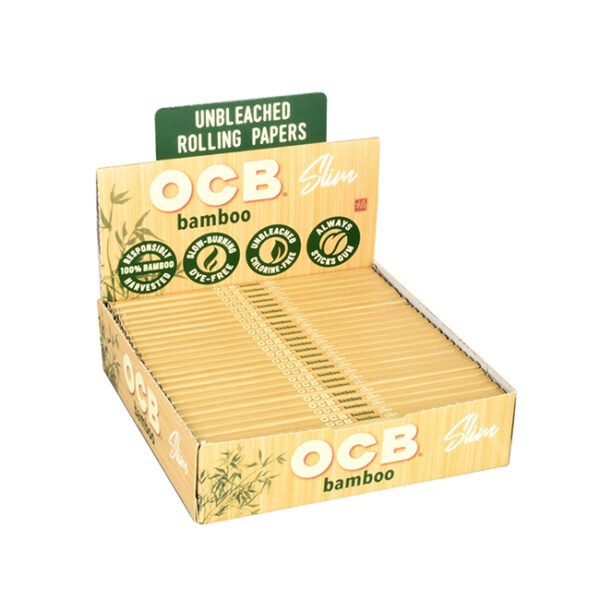 OCB BAMBOO SLIM ULTRA THIN  ROLLING PAPER 24CT/BOX
