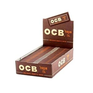 OCB VIRGIN UNBLEACHED PAPER 1 1/4 24CTBOX