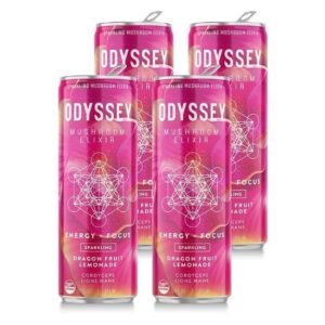 ODYSSEY MUSHROOM ELIXIA ENERGY DRINK (12OZ | 355ML/ CAN) 12CT / CASE