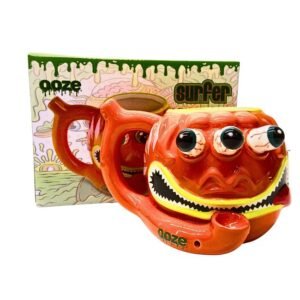 OOZE CERAMIC TOXIC WASTE BARREL SURFER MUG PIPE