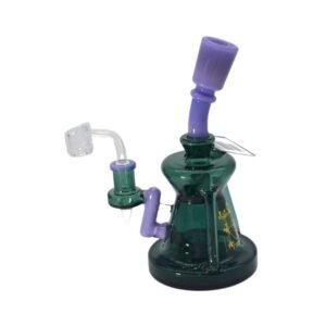 PHOENIX GLASS 7" SLIME COLOR HEAVY DUTY WATER PIPE