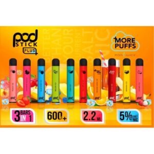 POD STICK PLUS DISPO (22ML) 600+ PUFFS 10CT/BOX