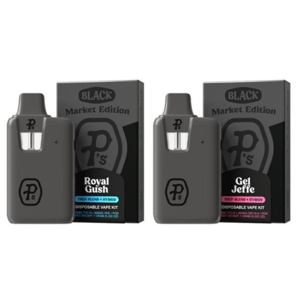 PERFECTLY PURE (PUSHIN P'S) BLACK MARKET EDITION 1 GRAM DISPOSABLE VAPE 6CT/BOX