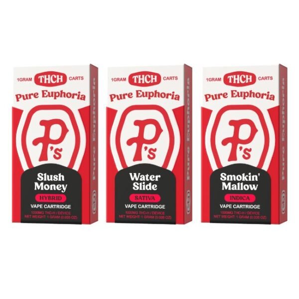 PERFECTLY PURE (PUSHIN P'S) THC-H 1 GRAM CARTS 6CT/BOX