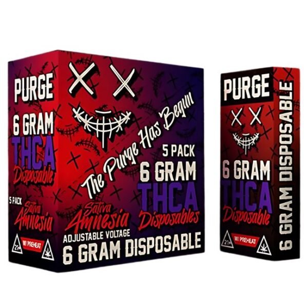 PURGE THCA WITH PRE HEAT 6GM DISPO 5CT/ BOX
