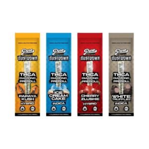 PURO EXOTICS BUSTDOWN THCA DIAMOND 1 X 2G PREMIUM PRE ROLLS JOINTS 10CT/BOX