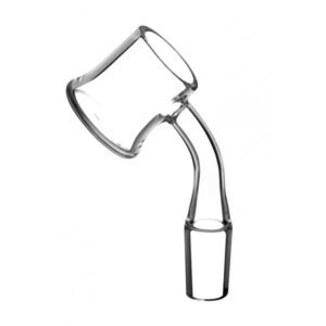 SMOQ GLASS FLAT TOP CLEAR 14MM MALE BANGER 45