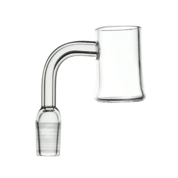 SMOQ GLASS FLAT TOP CLEAR 14MM MALE BANGER 90 BELL BOTTOM PREMIUM