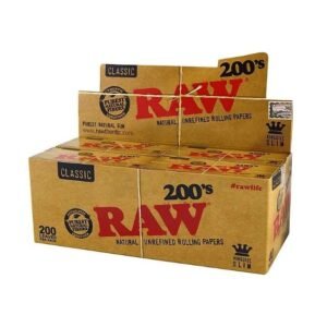 RAW 200'S ROLLING PAPER 200 LEAVES PER PACK / 40 PER BOX