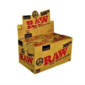 RAW 500'S ROLLING PAPER 20 PER BOX