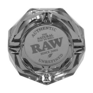RAW GLASS ASHTRAY