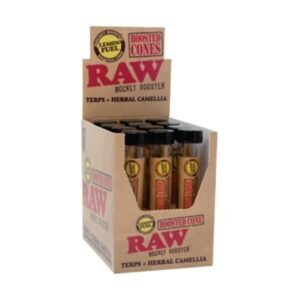 RAW ROCKET BOOSTER TERP + HERBAL KANNA CONES 12CT/ BOX