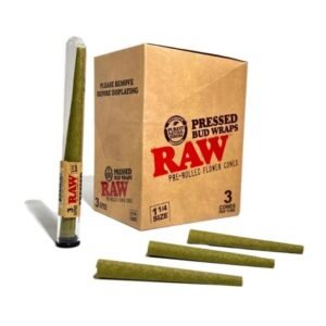 RAW BUD PRESSED WRAPS PRE ROLLED FLOWER CONES