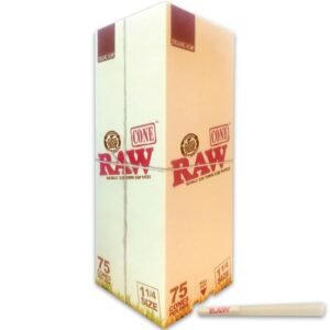 RAW ORGANIC PRE ROLLED CONES 75CT/BOX