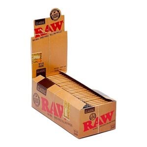 RAW CLASSIC 1 1/2 SIZE PAPER 25CT/BOX