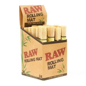 RAW ROLLING MAT BAMBOO MADE (24 PER BOX)