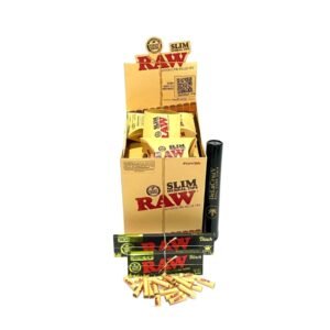 RAW PRE-ROLLED SLIM HERBAL 5MM TIPS 20CT/BOX