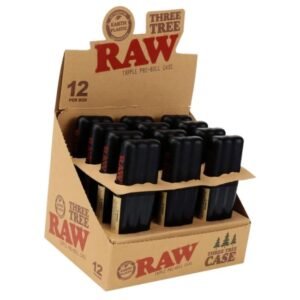 RAW THREE TREE CASE FOR CONES 12CT/ BOX