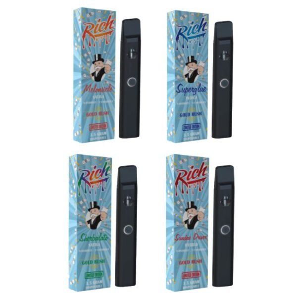 RICH GOLD RUSH 9-HYDROXY/11-HYDROXY 3.5GM DISPO 5CT/BOX