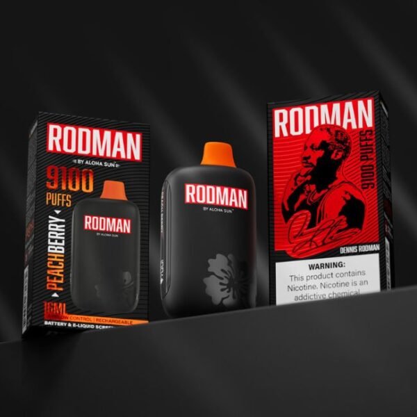 RODMAN 9100 PUFFS 5% 16ML DISPOSABLE 10CT/BOX