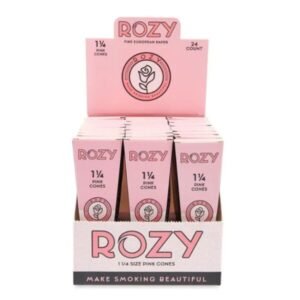 ROZY PINK PRE ROLLED CONES 24CT/ BOX