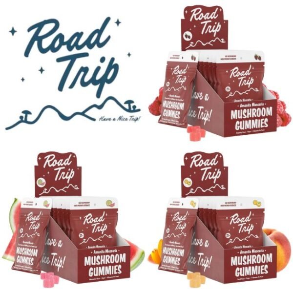 ROADTRIP AMANITA MUSCARIA BLEND 28K MG MUSHROOM GUMMIES 8CT BAG -10CT/BOX