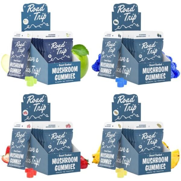ROADTRIP DESERT STARDUST BLEND 28K MG MUSHROOM GUMMIES 8CT BAG -10CT/BOX