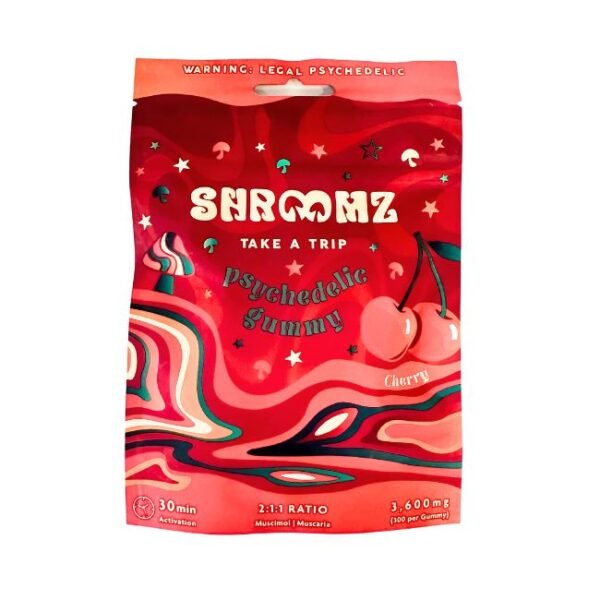 SHROOMZ AMANITA MUSCARIA GUMMIES 3600MG BAG  (CHERRY)