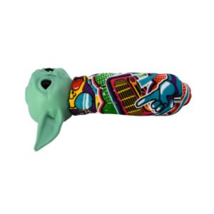 5" ALIEN DESIGN SILICONE HAND PIPE