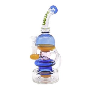 SMOQ GLASS 12" RECYCLER WATER PIPE