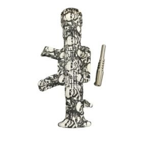 SILICONE 8" AK47 GUN DESIGN NECTAR COLLECTOR