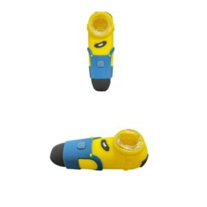 SILICONE 4" MOLIC MINION DESIGN HAND PIPE