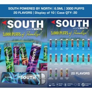 SOUTH POWERED BY NORTH 5% DISPOSABLE (65ML) 3K PUFFS 10CT/ BOX