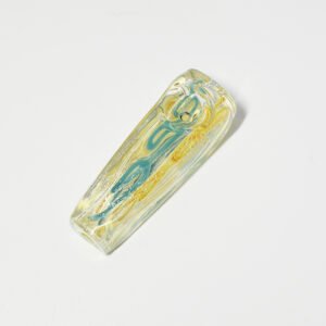 3 INCH GLASS ZICLONE DESIGN CHILLUM ASSORTED COLORS