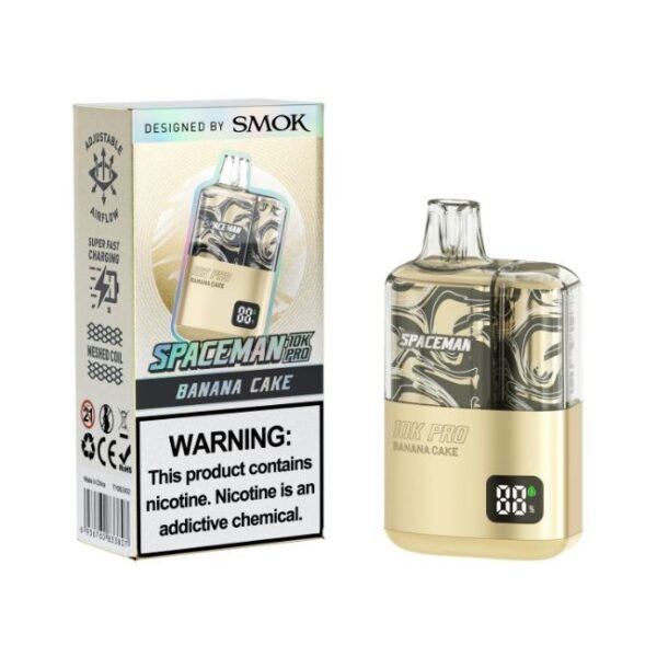 SPACEMAN 10K PRO BY SMOK 5% DISPOSABLE (80ML) 10K PUFFS 5CT/ BOX