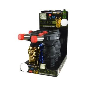 SMOKE ZILLA EXTRA LAGE TANK MAGNUM SKULL BUTANE TORCH 6CT DISPLAY