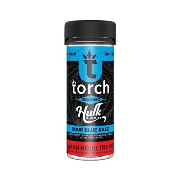 TORCH HULK D9 + THCP LIVE RESIN 15,000MG GUMMIES 20CT JAR