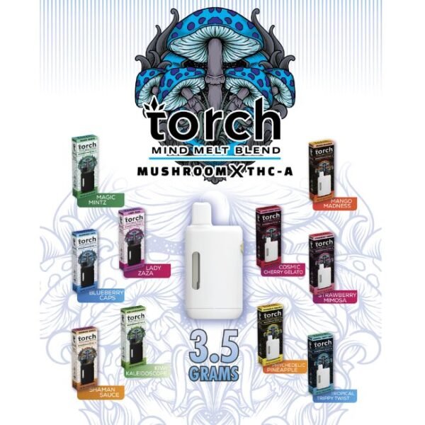 TORCH MIND MELT BLEND MUSHROOM X THCA 3.5GM DISPO 5CT/BOX