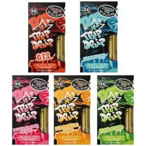 TRIP DRIP BLACKED OUT LIVE RESIN THCA-C4+THCP+D8 LIQUID DIAMOND 2GM CART 10CT/ BOX