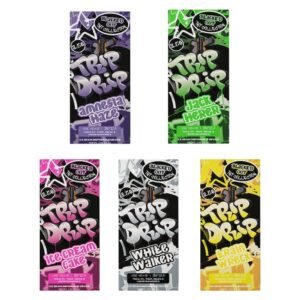 TRIP DRIP BLACKED OUT LIVE RESIN THCA-C4+THCP+D8 LIQUID DIAMOND 3.5GM DISPO 5CT/ BOX