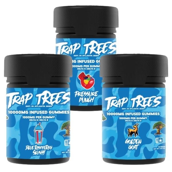 TRAP TREES BY LIL BABY (D8+ D9) INFUSED 10000MG GUMMIES 10CT/JAR