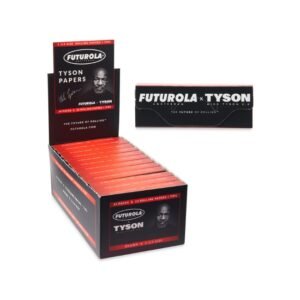 TYSON RANCH X FUTUROLA 1 1/4 SIZE ROLLING PAPER + TIPS 24CT/ BOX
