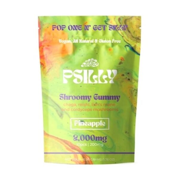 URB FINEST PSILLY (2000MG) SHROOMY GUMMY PINEAPPLE 10CT/ BOX