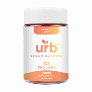 URB 1:1 THC CBD GUMMIES 750MG - 30MG/PC 25CT COUNTJAR