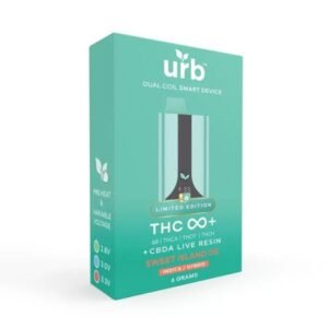 URB THC INFINITY PLUS 6GRAM DISOSABLE VAPE D8+CBDA LIVE RESIN+THC-A+THC-P+THC-H 6CT/BOX