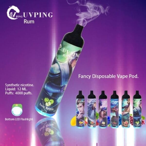 UVPING DISPOSABLE (120ML) 10CT/BOX 4000 PUFFS