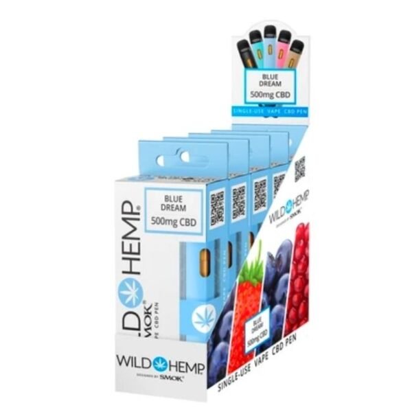 WILD HEMP DISPOSABLE (BY SMOK) 500MG 5PACK / BOX