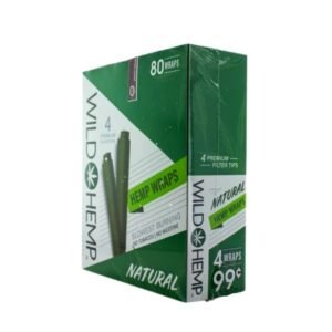 WILD HEMP PREMIUM HEMP WRAPS 20POUCHES / BOX