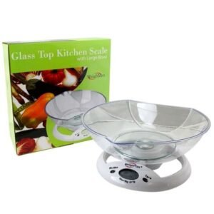 WEIGHMAX GLASS TOP SCALE WITH LARGE BOWL W 5800 (3 KG / 6.6 LBS)