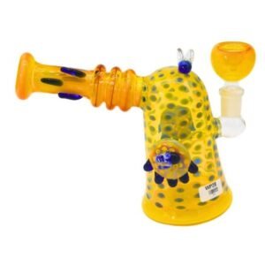 7" GOLDEN SHADE HONEY BEE FANCY WATER PIPE